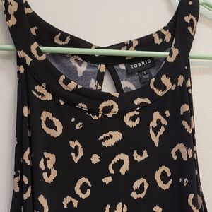Torrid Leopard Print High Neck Tank